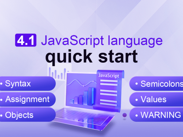 4.1 JavaScript language quick start