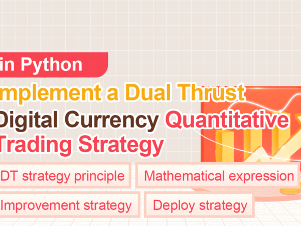 Implement a Dual Thrust Digital Currency Quantitative Trading Strategy in Python